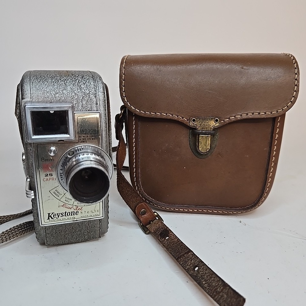 Vintage 8mm Camera Keystone K 25 Capri Movie Dial-O-Matic with‎ Case [Untested]